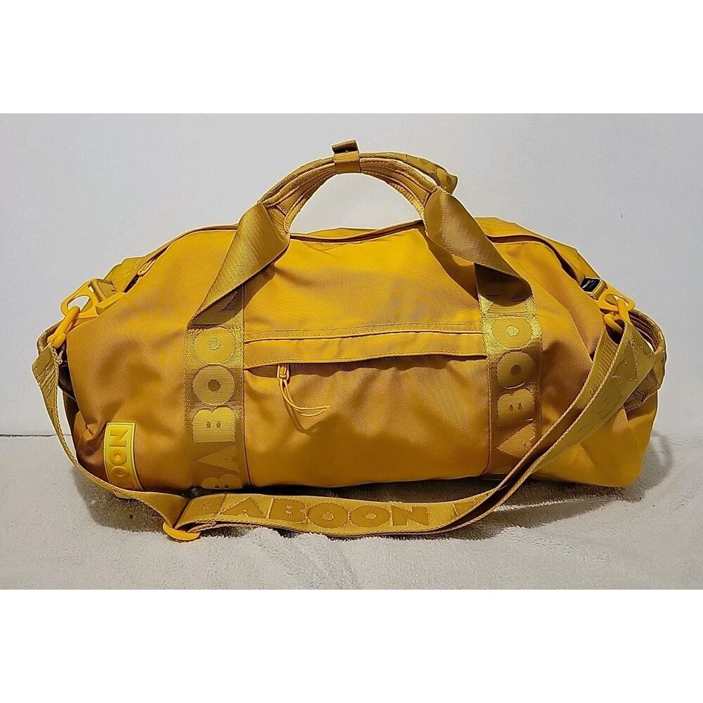 Baboon To The Moon Yellow Waterproof Duffel Bag For Travel